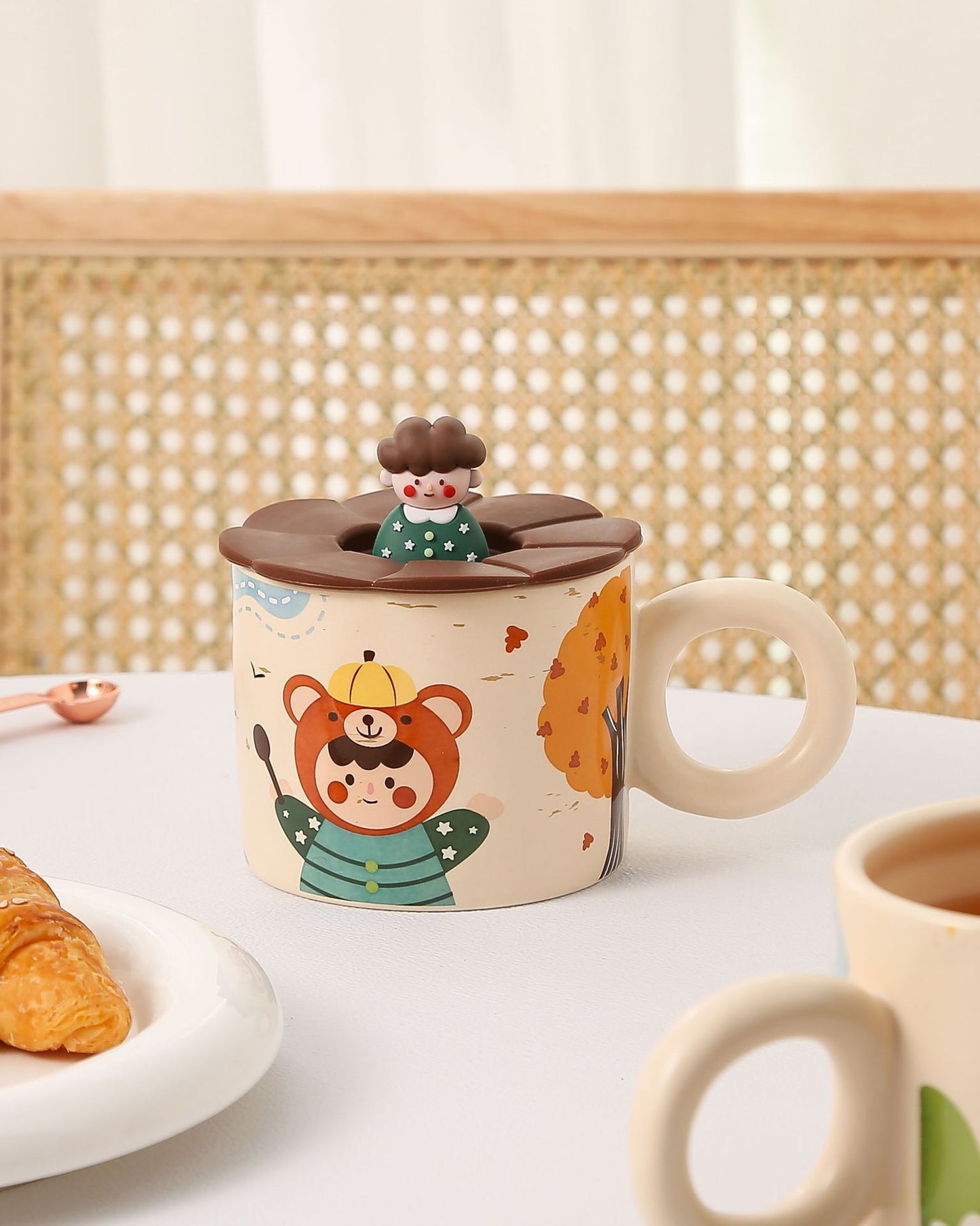 Mug with Cute Comic Book Pattern 500ml