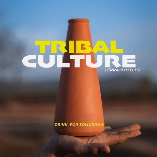 Handmade Conical Terracotta Bottle - Natural Cooling, Pure Hydration