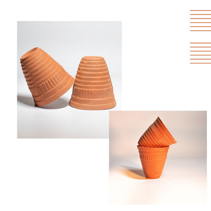 60 Ml, 24pcs Biodegradable Clay Cups| Disposable Drinking Cups