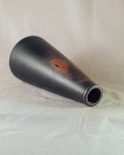Handmade Clay Black Bottle