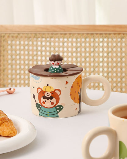 Mug with Cute Comic Book Pattern 500ml