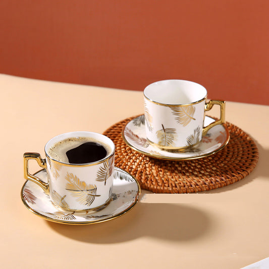 Luxurious Gold-Plated Decal Cups