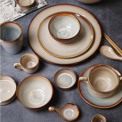 Western Cuisine Light Brown Luxury Fine Dine Tableware