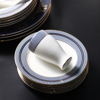 Luxury Blueshire 58 Pcs Dinner / Tea Set with Gift Box