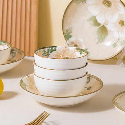 Hand Painted Floret Style Dinnerware