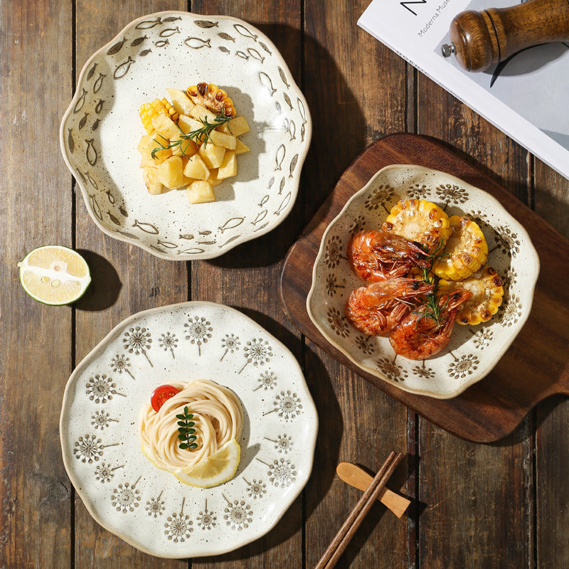 Rustic Modern Irregular Coarse Dinnerware