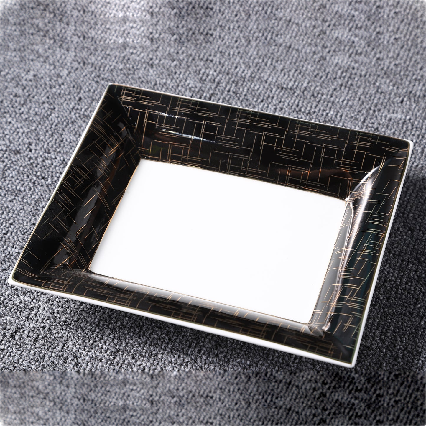 Marble Black Royal Style Luxury Dinnerware 58 Pcs