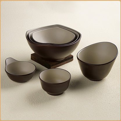 Minimal Style Brown and Beige Dinnerware 38pcs