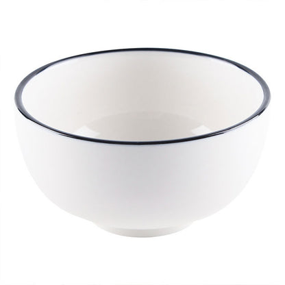 Elegant European Style Black Line Series Dinnerware 16 Pcs