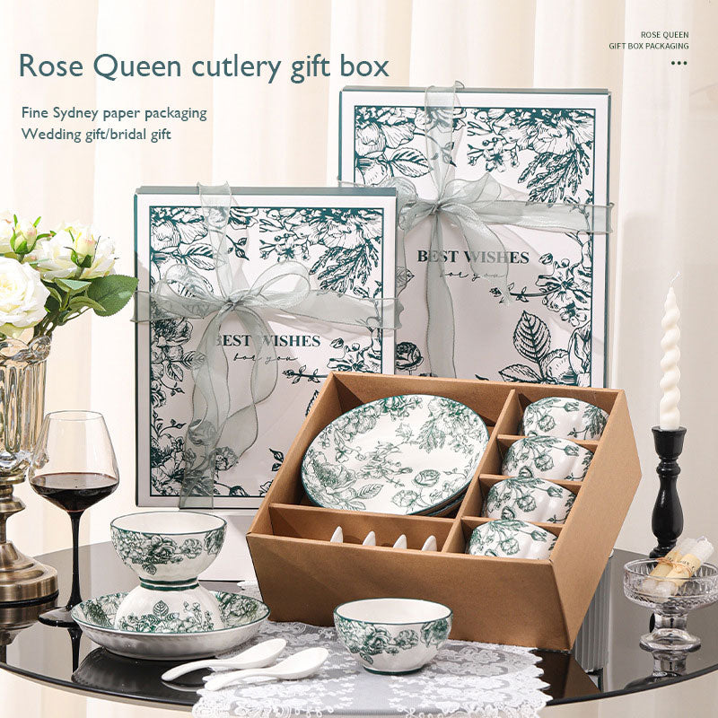 European Retro Ceramic Bowl Gift Set