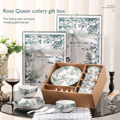 European Retro Ceramic Bowl Gift Set