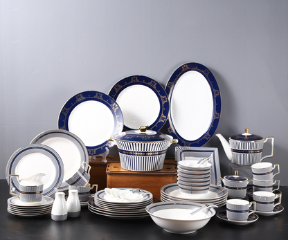 Luxury Blueshire 58 Pcs Dinner / Tea Set with Gift Box