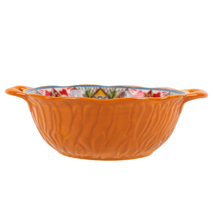 Boho Spirit – Ceramic Cutlery & Serveware Collection | Underglaze Color Bowls & Baking Pans