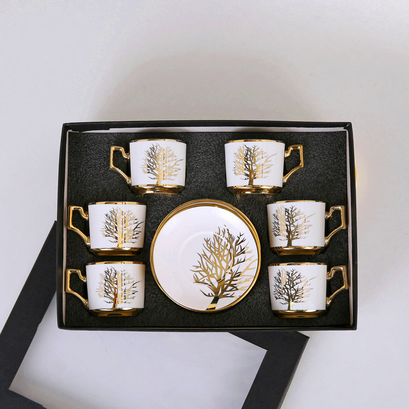 Luxurious Gold-Plated Decal Cups