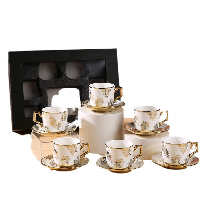 Luxurious Gold-Plated Decal Cups