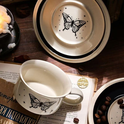 Charming Retro Butterfly 250ml Mug