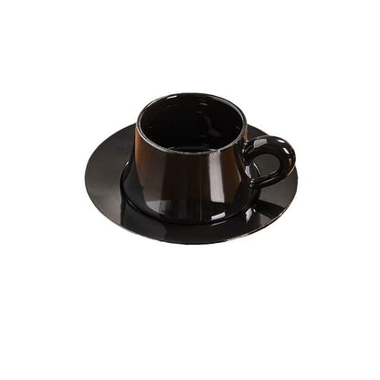 Round Porcelain Coffee Cup with Classic Design 280ml