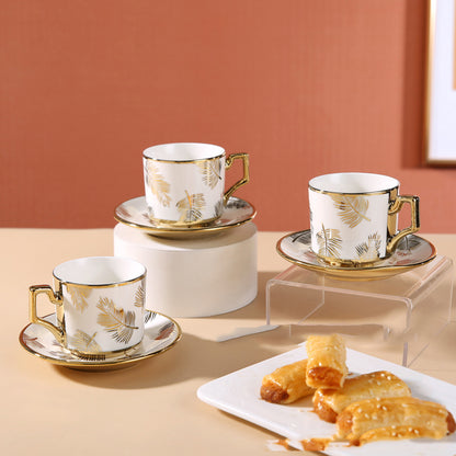 Luxurious Gold-Plated Decal Cups